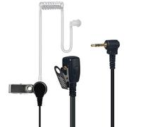 YNIBST Oreillette 1 Broche pour Talkie Walkie, Casque Radio Bidirectionnel avec Micro PTT et Tube Acoustique, Compatible avec Motorola Talkabout TLKR T62, T82, T82 Extreme, T92 H2O