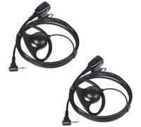 YNIBST Oreillette pour Radio de Forme en D avec Microphone PTT, Écouteur pour Talkie Walkie Compatible avec Motorola Talkabout, pour T62, T82, T82 Extreme, T92, T92 H2O (Lot de 2)