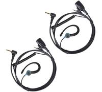 YNIBST Oreillette pour Radio en Forme de G, Compatible avec Motorola Talkabout, pour T62, T82, T82 Extreme, T92, T92 H2O, Ecouteur pour Talkie Walkie avec Microphone PTT (Bleu, Lot de 2)