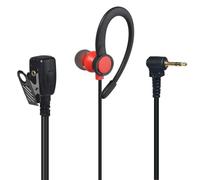 YNIBST Oreillette pour Radio en Forme de G, Compatible avec Motorola Talkabout, pour T62, T82, T82 Extreme, T92, T92 H2O, Ecouteur pour Talkie Walkie avec Microphone PTT (Rouge)
