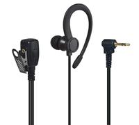 YNIBST Oreillette pour Radio en Forme de G de 2.5mm, Compatible avec Motorola Talkabout, pour T62, T82, T82 Extreme, T92, T92 H2O, Ecouteur pour Talkie Walkie avec Microphone PTT (Noir)