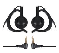 YNIBST Oreillette pour Talkie-walkie 1 Broche 3,5mm, Casque en Forme de G Élargi, Compatible avec Motorola Kenwood BaoFeng Midland Radio Bidirectionnelle ou Micro (2 Unités, Prise Angulaire)