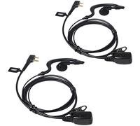 YNIBST Oreillette pour Talkie-walkie avec Micro PTT, Compatible avec Midland 2 Broches pour G6, G7 Pro, G9, G12, M24, M48, M99, GXT250, GXT550 et GXT650 Radios bidirectionnelles (Lot de 2)