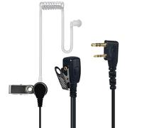 YNIBST Oreillette pour Talkie Walkie avec Micro PTT et Tube Acoustique Dissimulé, Casque Radio Bidirectionnel Compatible avec Kenwood Baofeng Wouxun QUANSHENG UV-5R, UV-82, BF-888S