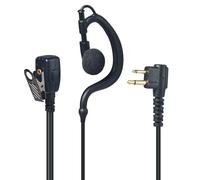 YNIBST Oreillette pour Talkie-Walkie, Casque en Forme de G avec Micro et Bouton PTT, Compatible avec Motorola à 2 Broches pour CP040, DP1400, GP68, GP88, GP300, Radio Bidirectionnelle