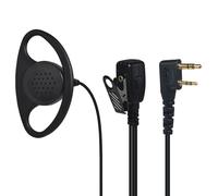 YNIBST Oreillette pour Talkie Walkie de Forme en D avec Microphone PTT, Écouteur pour Radio Compatible avec Baofeng Kenwood UV-5R, UV-82, BF-888S (Unique)