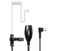 YNIBST Oreillette Universelle à Tube Acoustique avec Grand PTT pour Talkie Walkie, Écouteur Discret pour Radio, Compatible avec Motorola DP1400 CP040 GP68 GP88 GP300 GP600 (1 pièce)