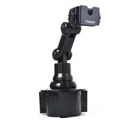 YNIBST Support de Talkie Walkie pour Porte-Gobelets de Voiture, Porte Radio/Micro Radio avec bras de support à angle réglable, Compatible avec Motorola Kenwood Wouxon Baofeng Quansheng Midland Radio