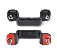 YNIBST Support universel pour microphone portable avec vis et adhésif au dos, support de micro pour Motorola Kenwood Baofeng radio bidirectionnelle talkie-walkie (noir, 2 pièces)