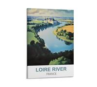 YNIEILUU Affiches de voyage vintage sur toile Loire France 30 x 45 cm