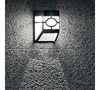 YNITJH Lampe Solaire,Lampes solaires exterieures Jardin,Luminaire Exterieur,LED Applique Murale Extérieur,IP65 Étanche,pour Carré Radar Induction Contrôle Lumière Patio Balcon,Whitelight