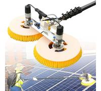 YNIYUJKL Brosse Électrique De Nettoyage De Piscine avec Tête Réglable Et Manche Extensible, Kit De Nettoyage pour Panneau Solaire Et Fenêtre De 2 M Et Panneau Photovoltaïque, pour Un,6M