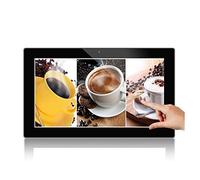 YNIYUJKL Cadre Photo Numérique Android 27 Pouces, Tout-en-Un, Écran Tactile 1920 X 1080 IPS, Angle De Vision Complet, Lecteur Publicitaire Mural, Affichage Photo Électr,Black