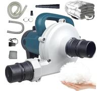YNIYUJKL Electric Down Filling Machine, 16000Rpm Blowing & Sucking Dual-Purpose Device with Foot Pedal for Recycling Down Jackets and Refurbishment, 3280W Power,Clothes