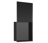 YNIYUJKL Étagères De Douche Étanches en Acier Inoxydable, Idéales pour Ranger Shampoing Et Produits De Toilette dans Une Niche De Salle De Bain Ou Un Salon.,Black-B(61x30.5x10.2CM/24.02