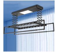 YNIYUJKL Étendoir À Linge Électrique De Plafond avec Télécommande, Hauteur Et Longueur Réglables, Solution De Buanderie Intérieure Peu Encombrante, Corde À Linge en Aluminium