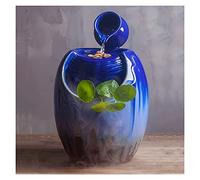 YNIYUJKL Fontaine De Table D'Intérieur - Fontaine De Table Décorative en Céramique - Fontaine en Pot - Idéale pour Une Table Basse Ou Une Table De Pendaison De Crémaillère,B