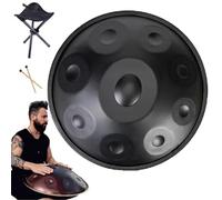 YNIYUJKL Hand Pan en ré Mineur 9/10/12 Notes en Acier pour la guérison sonore, la méditation personnelle, Le Yoga, 432 Hz/440 Hz