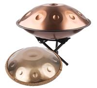 YNIYUJKL Hand Pan Steel Adultes Handpan Drum 22 Pouces Instrument de Percussion en ré Mineur 9/10/12 Notes 432 Hz/440 Hz Tambours à Main pour la guérison sonore, la méditation personnelle, Le Yoga