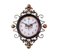 YNIYUJKL Horloge De Ferme Vintage, Horloge Rétro Moderne, Salon, 14 Pouces, Métal, Silencieuse, sans Tic-Tac, Facile À Lire, pour Chambre À Coucher, Bureau