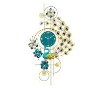 YNIYUJKL Horloge De Ferme Vintage Moderne 3D, Luxueuse, en Cristal, Métal, Silencieuse, sans Tic-Tac, Mouvement À Quartz, pour Chambre À Coucher Ou Bureau,A-60x100cm