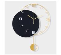 YNIYUJKL Horloge Murale Vintage De Style Ferme, Style Rétro Moderne, Silencieuse, sans Tic-Tac, Fonctionne avec des Piles, Idéale pour Le Salon, Le Bureau Ou Le Couloir. Décorati,Svart-42 * 51cm