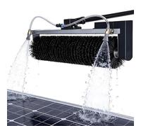 YNIYUJKL Kit De Perche À Eau, Tige Télescopique De 7,5 M, Brosse Rotative Électrique pour Panneaux Solaires, Brosse À Rouleau Souple De 60 Cm, pour Panneaux Photovoltaïques Et Do,-DualUse(7.5m)