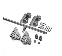 YNIYUJKL Kit De Quincaillerie pour Échelle Coulissante Télescopique Hardware Depot,Black-13Ft/400Cm Track Kit