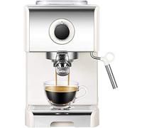 YNIYUJKL Machine À Café Expresso 20 Bars, Cappuccino, Mousse De Lait, 1250 W, Design Élégant, Buse Vapeur pour Mousser Le Lait Et Préparer des Boissons, Blanche, Idéale pour