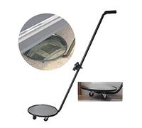 YNIYUJKL Miroir D'Inspection sous Véhicule De 30 Cm (12 Pouces), Miroir De Sécurité avec Roues Et Lumière LED pour Les Contrôles De Sécurité sous Les Voitures, Camions, Équip