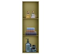 YNIYUJKL Niche De Douche, Organiseur De Douche, Étagère Murale Encastrée en Acier Inoxydable, Étagères De Rangement Étanches pour Shampoing, Cosmétiques, Produits De to,Gold-28x90x12.5CM