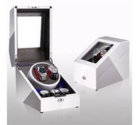 YNIYUJKL Remontoir De Montres 2+3 LED en Fibre De Carbone, Remontoir Automatique, Support De Rotation, Moteur D'Affichage, Boîte De Remontage,Type 8-1