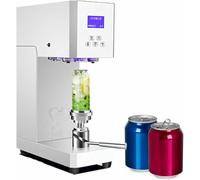 YNIYUJKL Scelleuse De Bureau pour Bouteilles en Verre Et Boîtes De Conserve - Scelleuse Électronique Semi-Automatique avec Compteur Intelligent pour Une Mise en Conserve Et,White