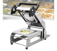 YNIYUJKL Scelleuse Manuelle pour Barquettes Alimentaires, Machine De Thermoscellage Industrielle pour Barquettes De Viande, Largeur du Rouleau De Film 180 Mm, pour Légumes,180