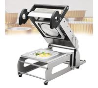 YNIYUJKL Scelleuse Manuelle pour Plateaux À Sandwichs, Scelleuse Professionnelle en Acier Inoxydable pour Plateaux À Légumes, 7 À 8 Cycles/Minute, pour Restaurants Et Plats,180