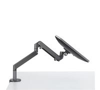 YNIYUJKL Support De Moniteur Simple, Support De Montage en Aluminium Réglable en Hauteur, Support De Bureau À Ressort À Gaz pour Écrans LCD/LED De 17 À 32 Pouces,Dark Gray