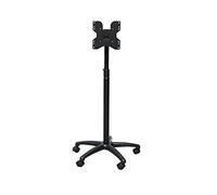 YNIYUJKL Support De Moniteur sur Pied, Support pour Moniteur Simple De 110 Cm De Haut, Chariot Mobile pour Moniteurs De 35,5 À 81 Cm, avec 5 roulettes, Supporte Jusqu'À 20 Kg.