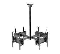 YNIYUJKL Support Mural De Plafond pour Téléviseurs Latéraux, Support De Plafond Inclinable Et Pivotant Réglable, Cadre Rotatif À 360 Degrés pour Téléviseurs LCD De 30 À 50 Pouces,One Color-4 Sides