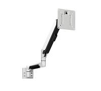 YNIYUJKL Support pour Écran LCD Simple, Entièrement Réglable, avec Ressort À Gaz, Fixation Murale, Support Inclinable Et Pivotant pour Écrans De 10 À 32 Pouces, Blanc.,Style_Name