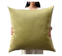 YNJJKA Couverture Oreiller Taie d'oreiller Housse Coussin Canapé Rectangle Throw Pillow Covers avec Fermeture Éclair Housses pour Lit, Tissu Technologique, sur Mesure(Matcha Green,45x45 CM 18x18 in)