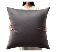 YNJJKA Couverture Oreiller Taie d'oreiller Housse Coussin Canapé Rectangle Throw Pillow Covers avec Fermeture Éclair Housses pour Lit, Tissu Technologique, sur Mesure(Gris,45x45 CM 18x18 in)
