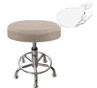 YNJJKA Housse Tabouret Rond Lot de 2 Housse Chaise Bar Extensible Diamètre 30/35/40/45/50/55 cm Housses de Tabouret Facile d'entretien Lavable(K9,55-60CM)