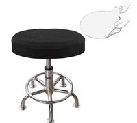 YNJJKA Housse Tabouret Rond Lot de 2 Housse Chaise Bar Extensible Diamètre 30/35/40/45/50/55 cm Housses de Tabouret Facile d'entretien Lavable(K7,40-45CM)