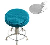 YNJJKA Housse Tabouret Rond Lot de 2 Housse Chaise Bar Extensible Diamètre 30/35/40/45/50/55 cm Housses de Tabouret Facile d'entretien Lavable(K28,50-55CM)