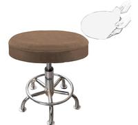 YNJJKA Housse Tabouret Rond Lot de 2 Housse Chaise Bar Extensible Diamètre 30/35/40/45/50/55 cm Housses de Tabouret Facile d'entretien Lavable(K1,40-45CM)