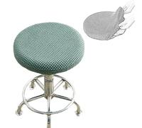 YNJJKA Housse Tabouret Rond Lot de 2 Housse Chaise Bar Extensible Diamètre 30/35/40/45/50/55 cm Housses de Tabouret Facile d'entretien Lavable(K14,30-35CM)