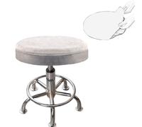 YNJJKA Housse Tabouret Rond Lot de 2 Housse Chaise Bar Extensible Diamètre 30/35/40/45/50/55 cm Housses de Tabouret Facile d'entretien Lavable(K4,40-45CM)