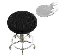 YNJJKA Housse Tabouret Rond Lot de 2 Housse Chaise Bar Extensible Diamètre 30/35/40/45/50/55 cm Housses de Tabouret Facile d'entretien Lavable(K17,45-50CM)