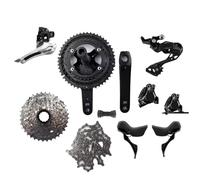 YNKJFOD Compatible avec Le Groupe De Route Shimano R7120 2x12S, Pédalier R7100, Frein À Disque Hydraulique, Levier De Vitesse R7170, Dérailleur CN M7100 R7100(NO BB,52-36T_R7120 2X12S_170MM)