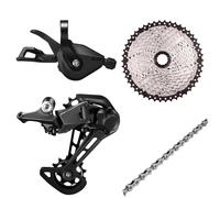 YNKJFOD Compatible avec Le Groupe VTT Shimano DEORE M5100 1x11 Vitesses, Levier De Vitesse 11 Vitesses, Dérailleur Arrière, Cassette 46T 50T 52T for VTT(11-52T N)
